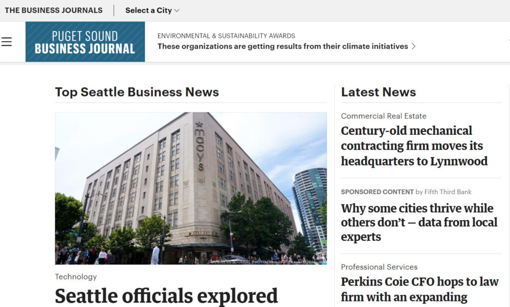 Biz Journals Seattle WA